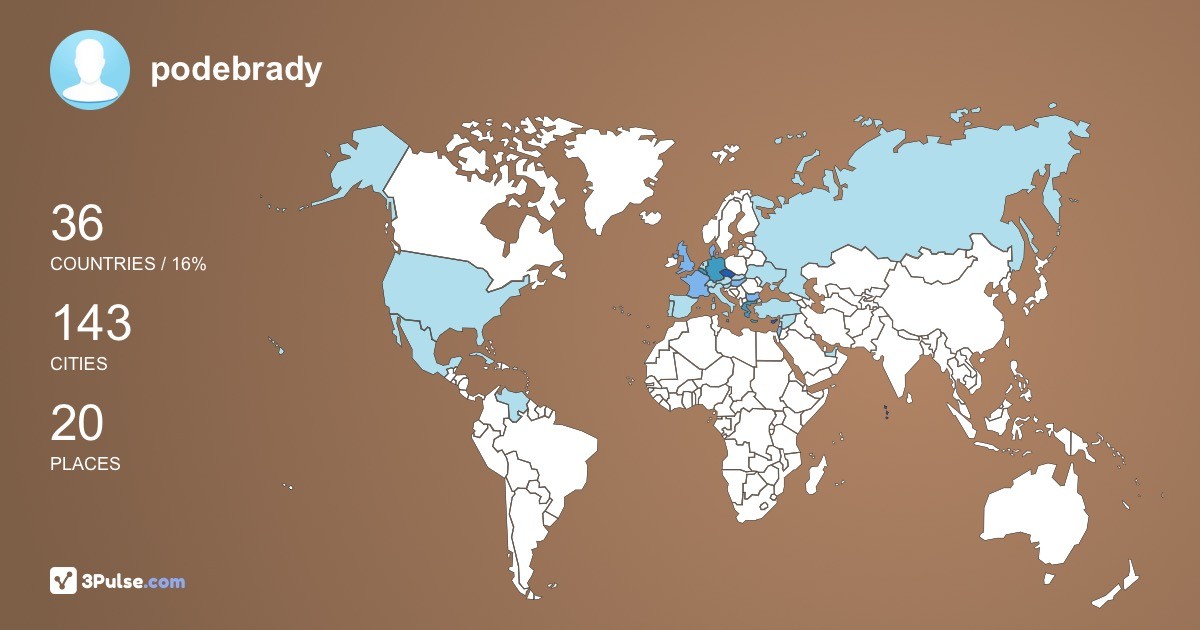 podebrady's Travel Map Image