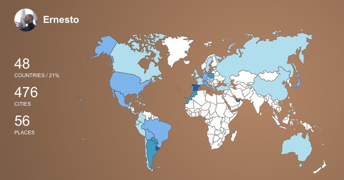 Изображение Карты путешествий Ernesto Wlasiuk