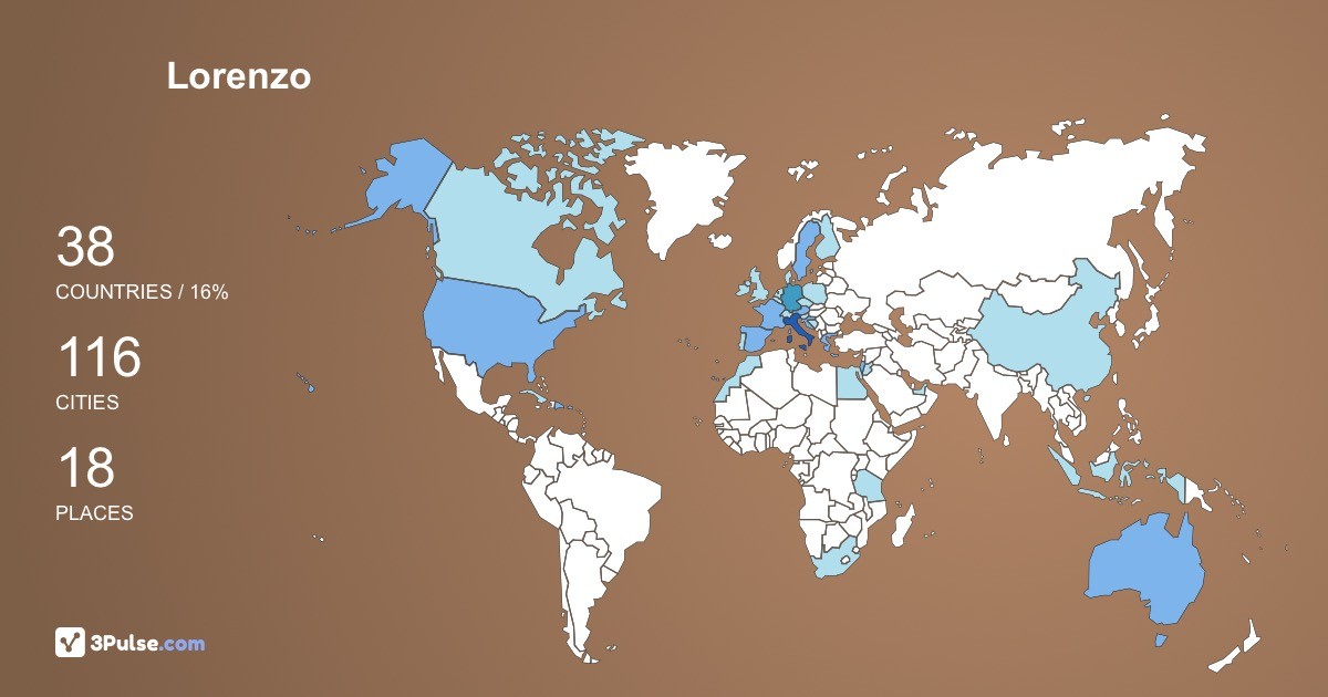 Lorenzo Poli's Travel Map Image