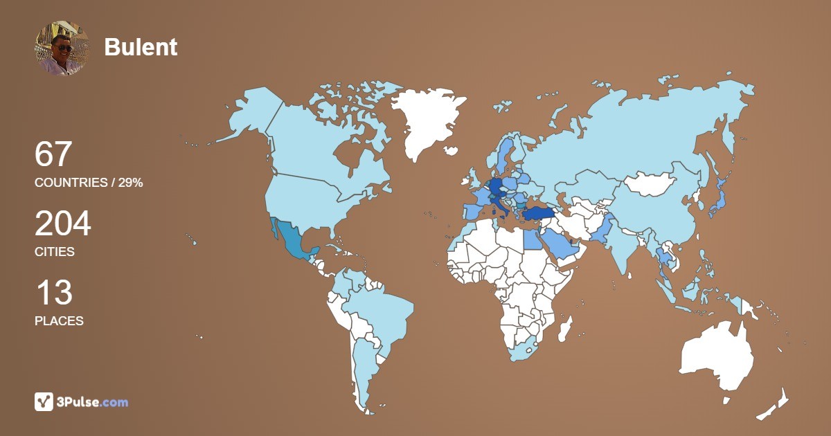 Изображение Карты путешествий Bulent Zongur