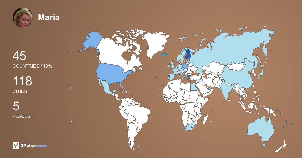 Изображение Карты путешествий Maria Leppniemi