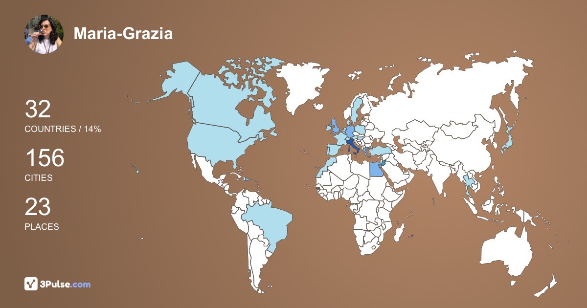 Maria-Grazia Narciso's Travel Map Image