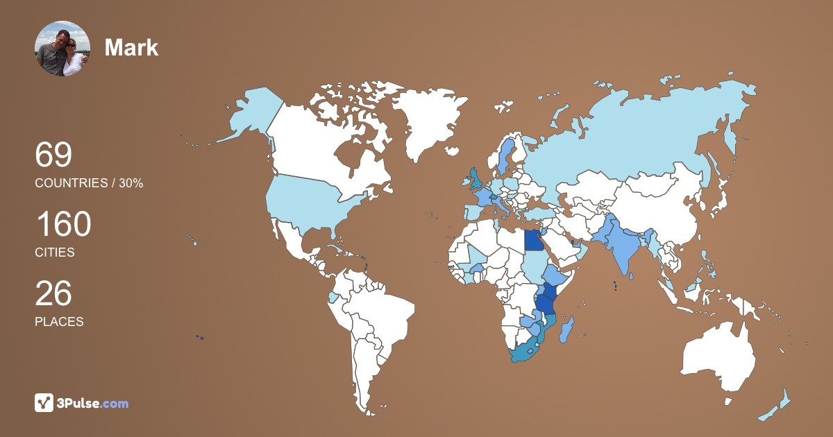Изображение Карты путешествий Mark Povey