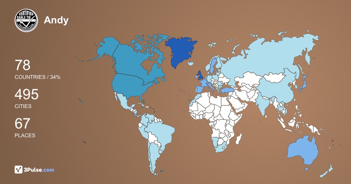 Изображение Карты путешествий Andy Barker