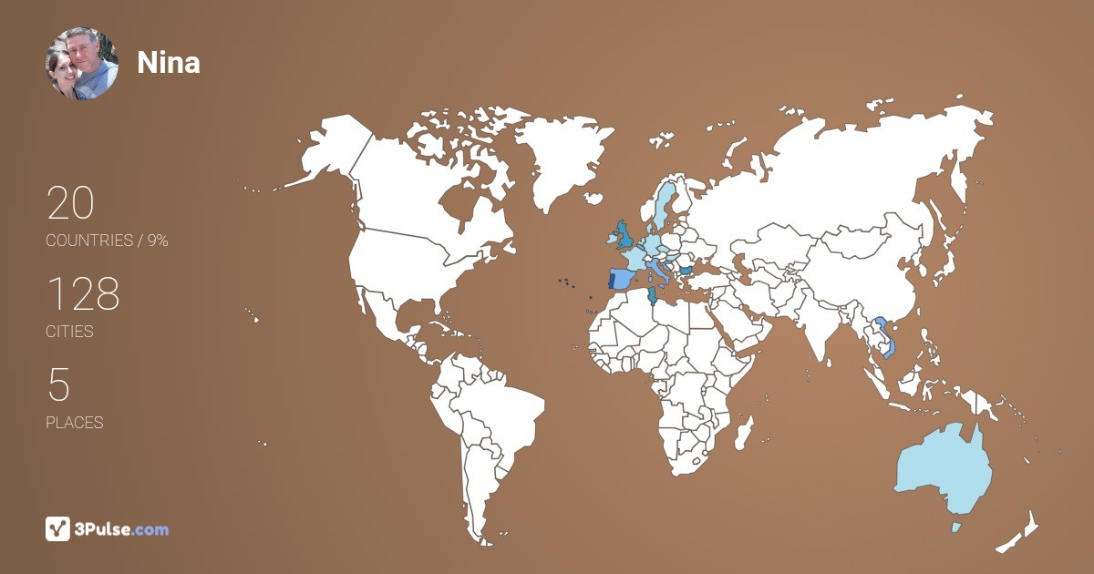 Изображение Карты путешествий Nina Gomes