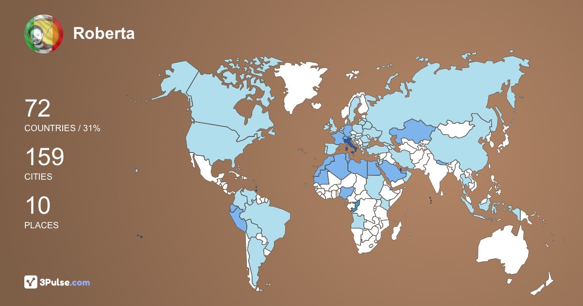 Roberta Ragni's Travel Map Image
