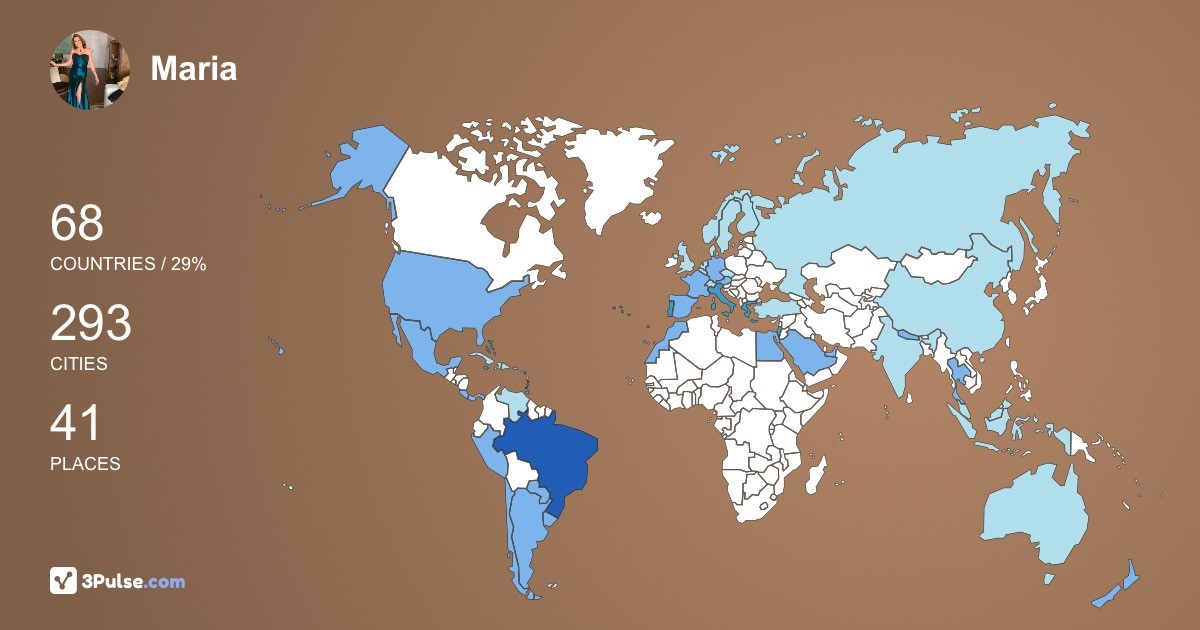 Maria Nogueira's Travel Map Image