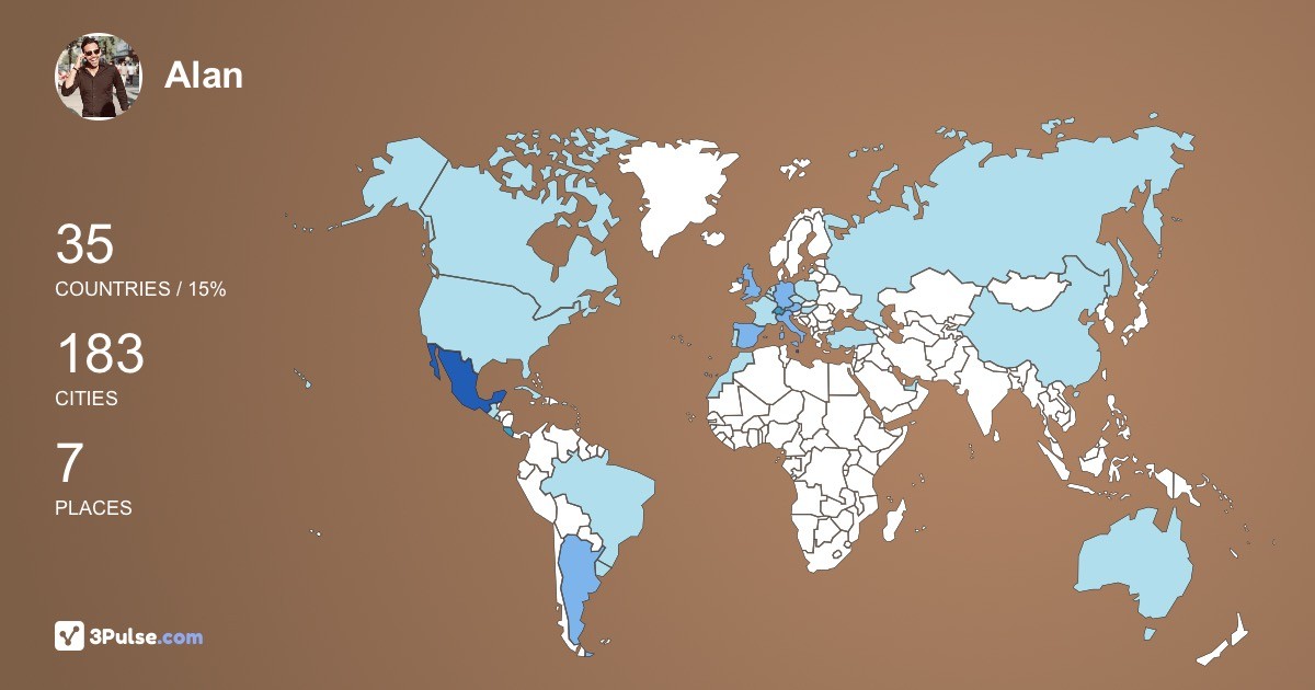 Изображение Карты путешествий Alan Duran