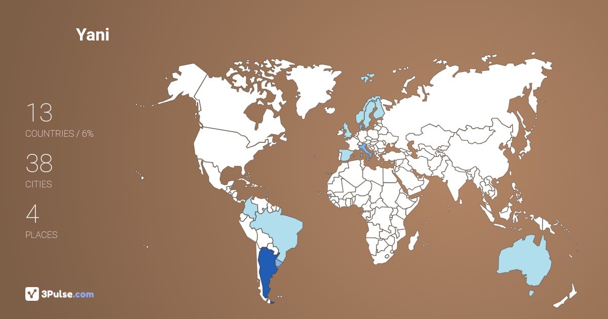 Yani Alonzo's Travel Map Image