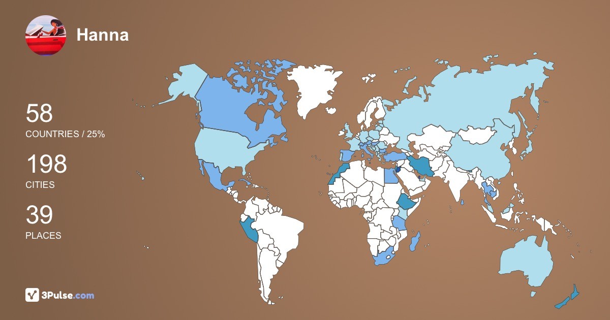 Hanna Chan's Travel Map Image