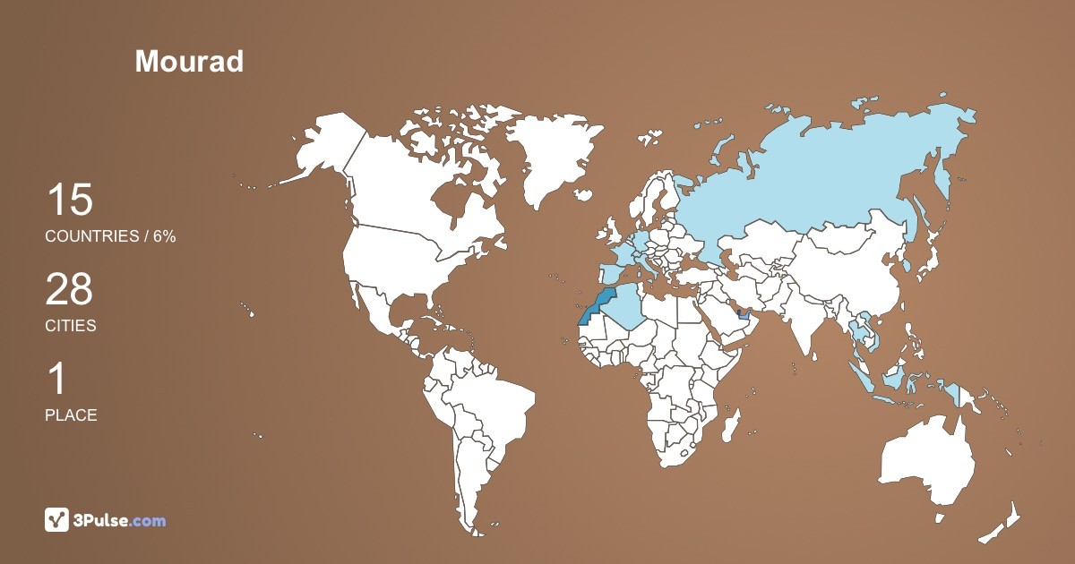 Изображение Карты путешествий Mourad Mahjoub