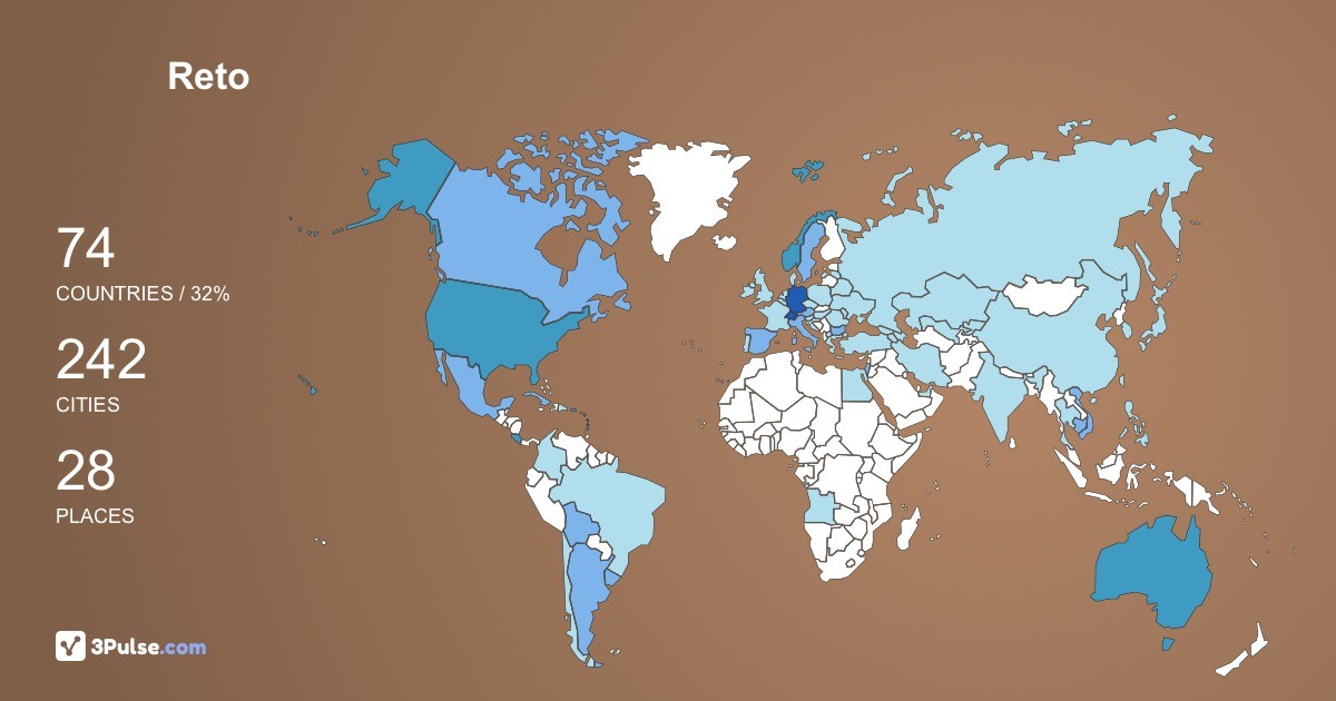 Reto Kleeb's Travel Map Image