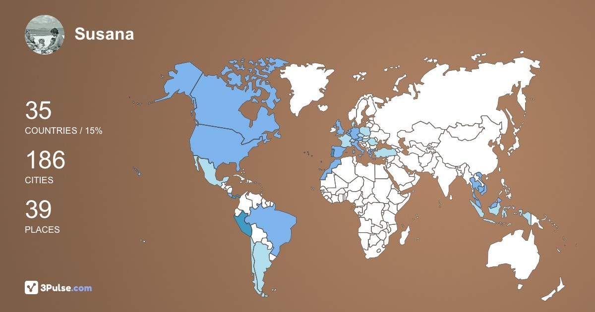 Изображение Карты путешествий Susana Bettencourt