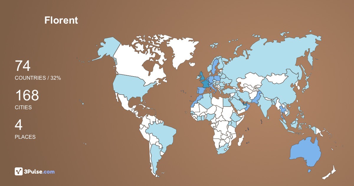 Florent Lrebup's Travel Map Image
