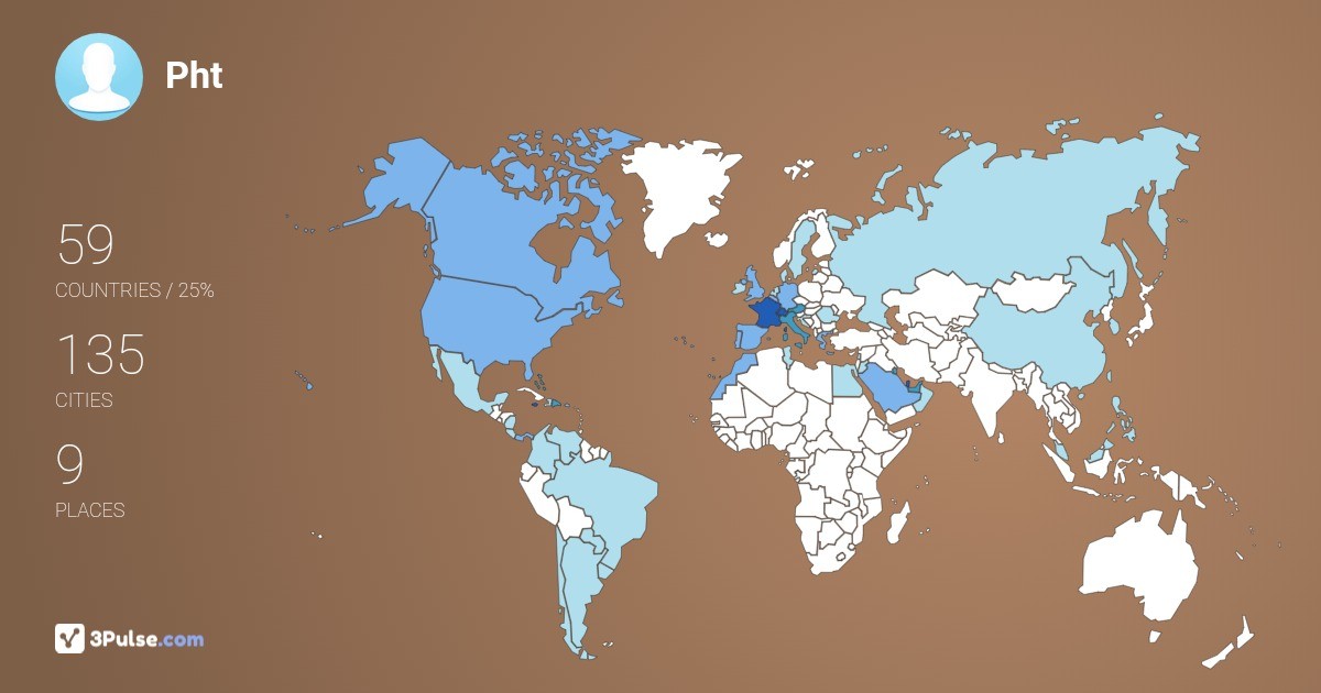 Pht's Travel Map Image