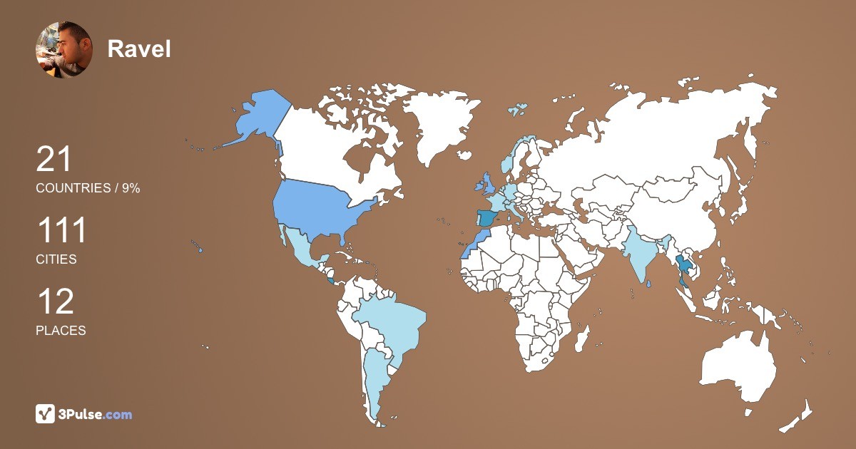 Изображение Карты путешествий Ravel Romero