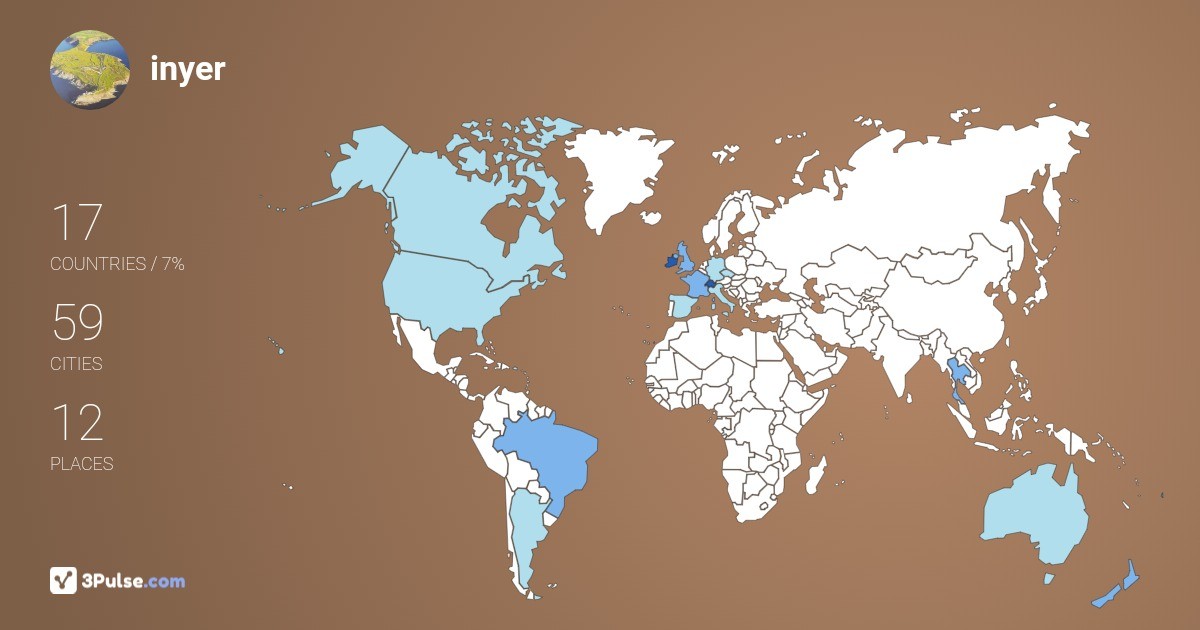 inyer Bike's Travel Map Image