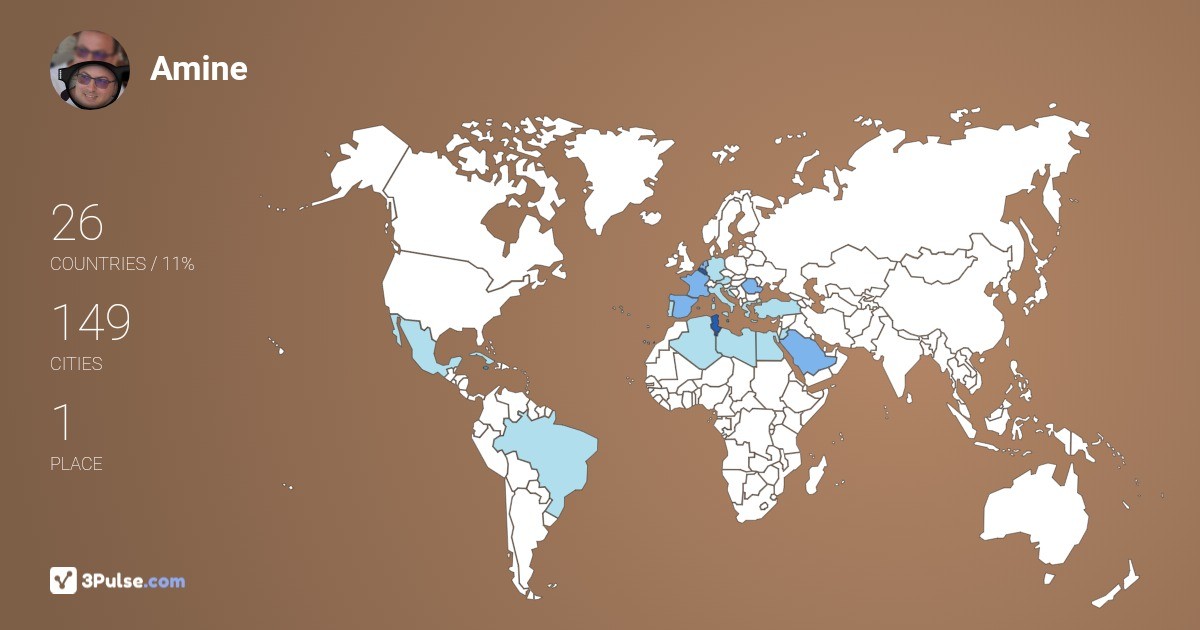 Изображение Карты путешествий Amine El-Euch