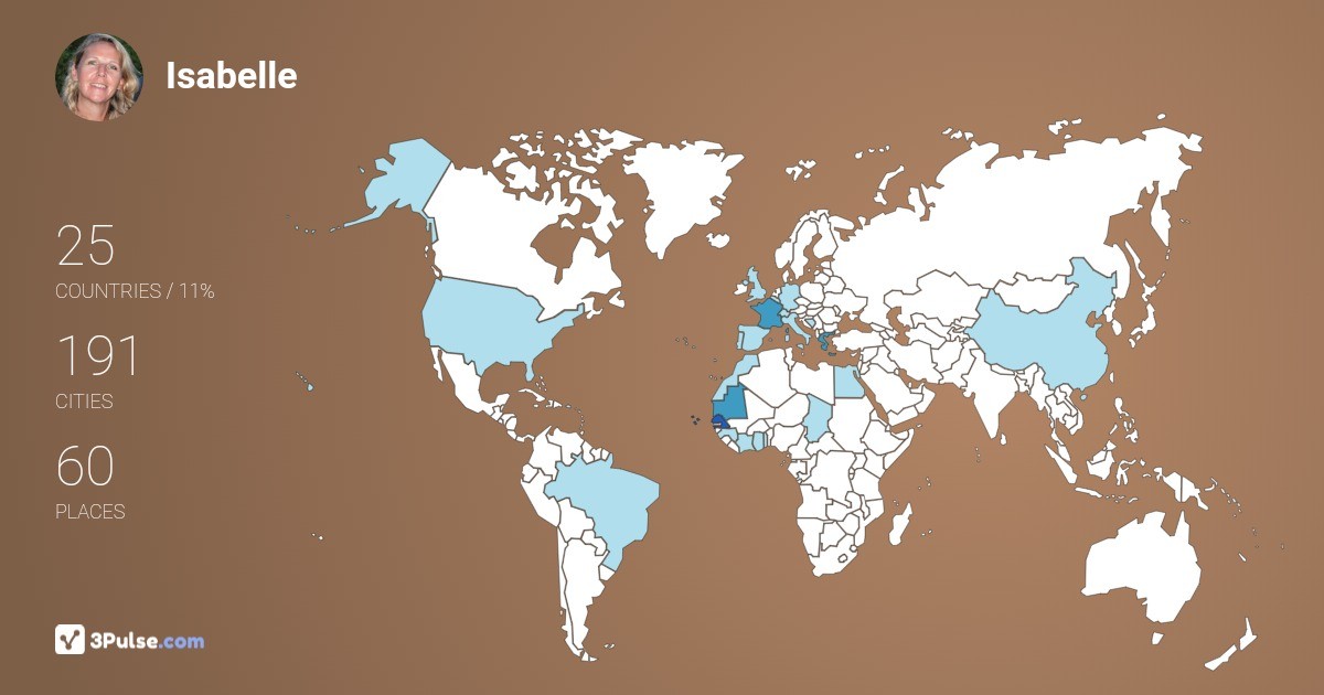 Изображение Карты путешествий Isabelle Confesson