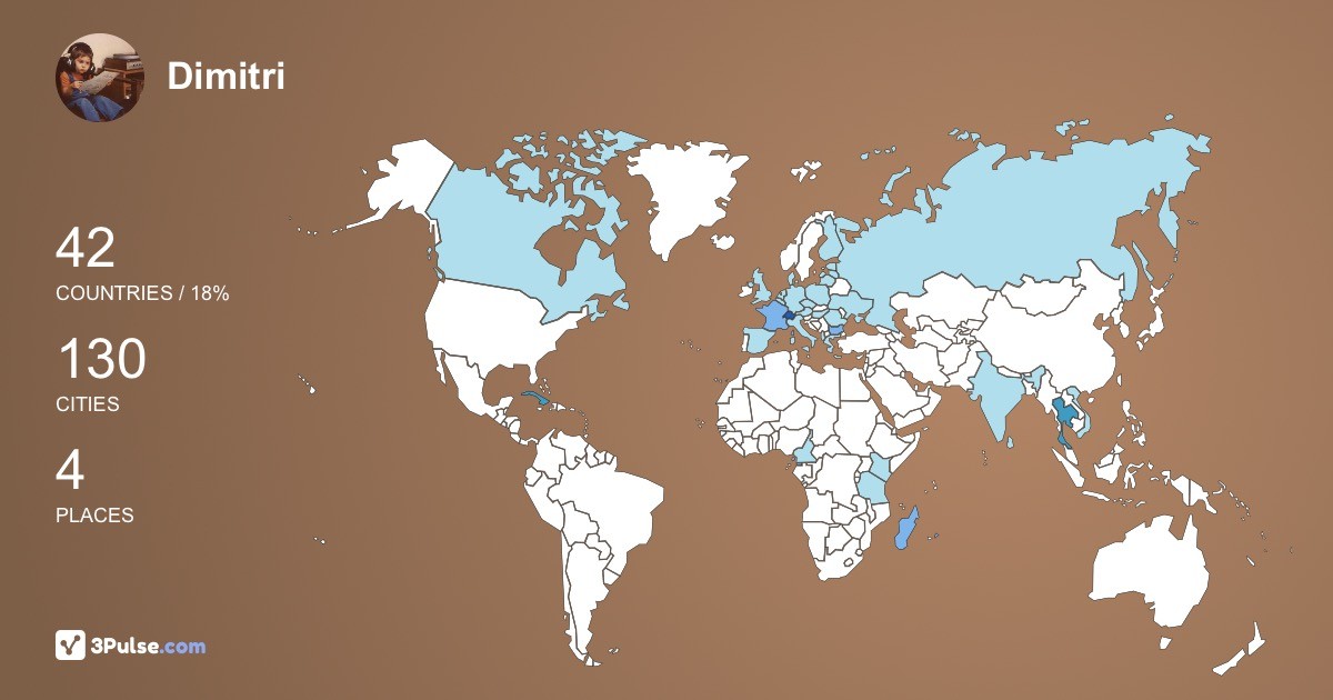 Изображение Карты путешествий Dimitri Dimich