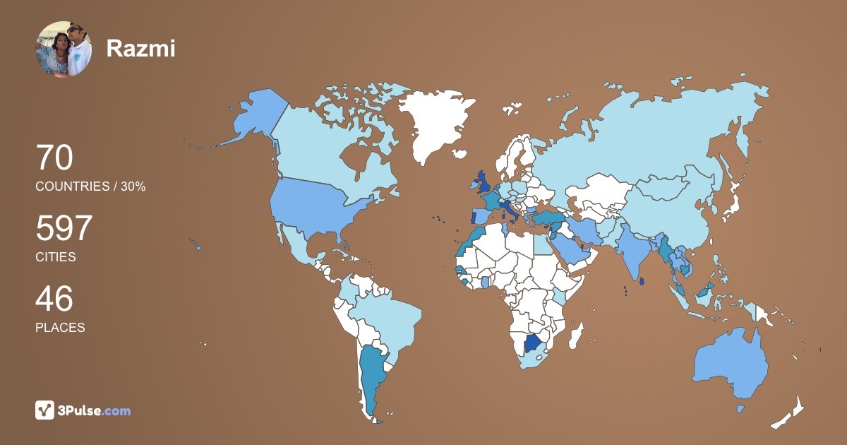 Изображение Карты путешествий Razmi Farook