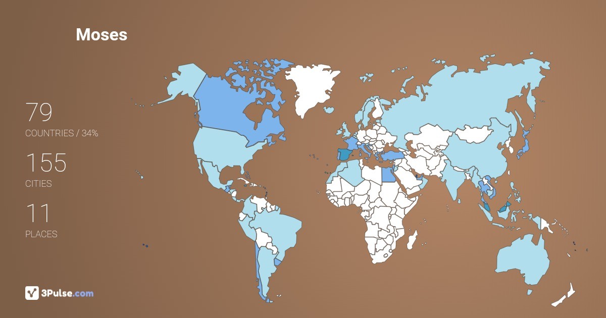 Изображение Карты путешествий Moses Trinidade
