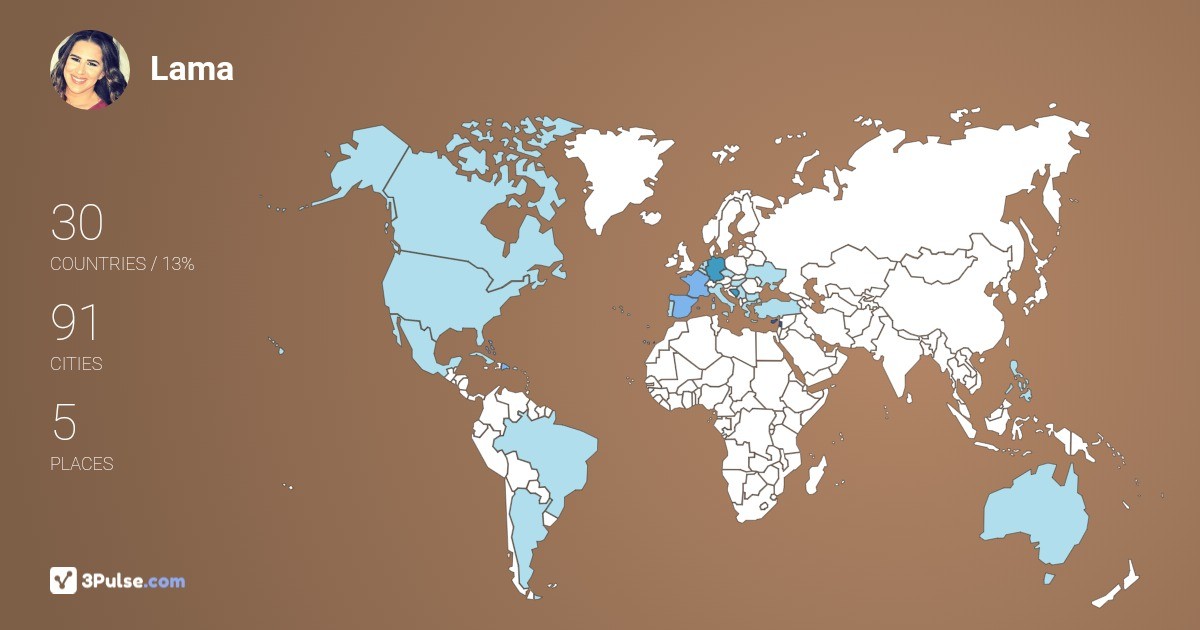 Изображение Карты путешествий Lama Ziade