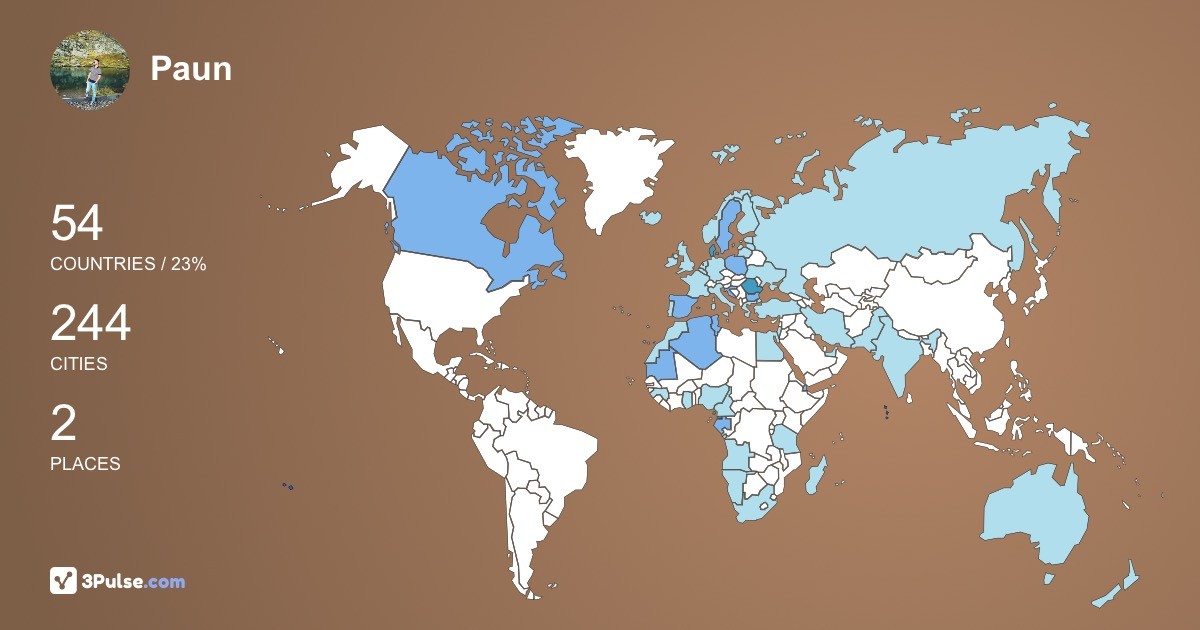 Изображение Карты путешествий Paun Alexandru