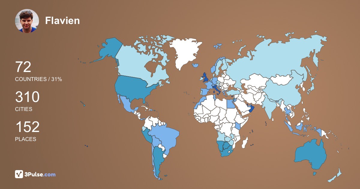 Изображение Карты путешествий Flavien Baumgartner