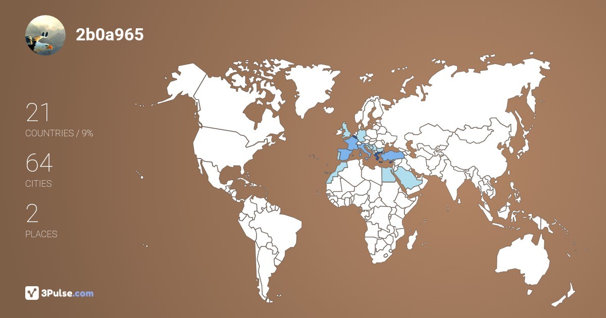 2b0a965's Travel Map Image