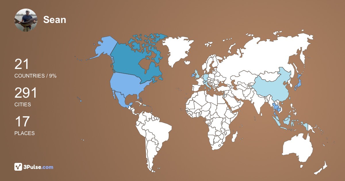 Изображение Карты путешествий Sean Collins