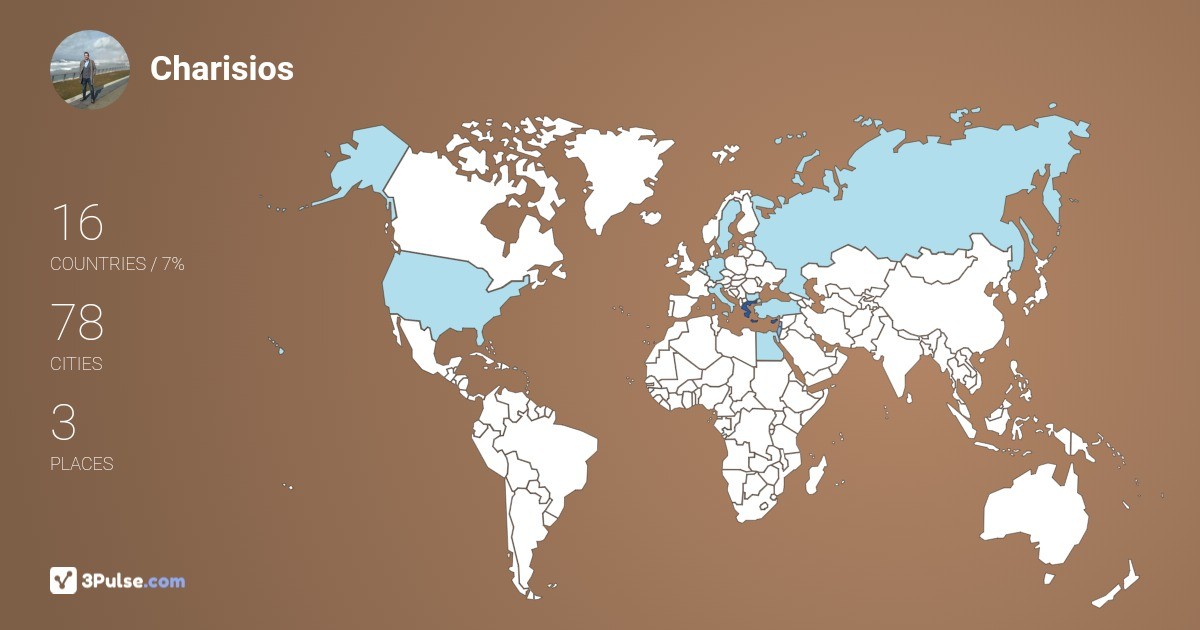 Изображение Карты путешествий Charisios Kafteranis
