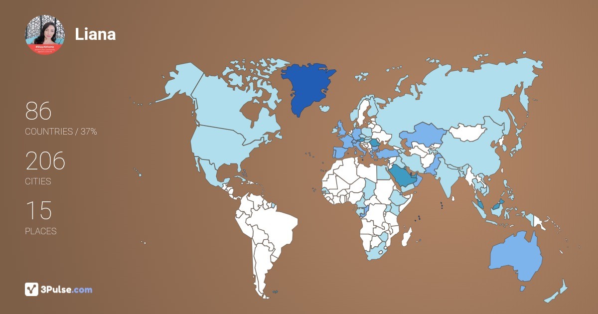 Изображение Карты путешествий Liana Alexandra