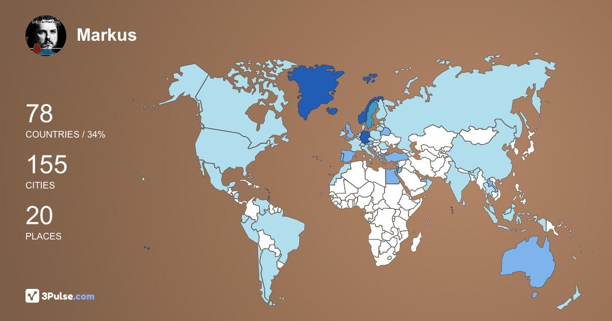 Markus Hoffmann's Travel Map Image