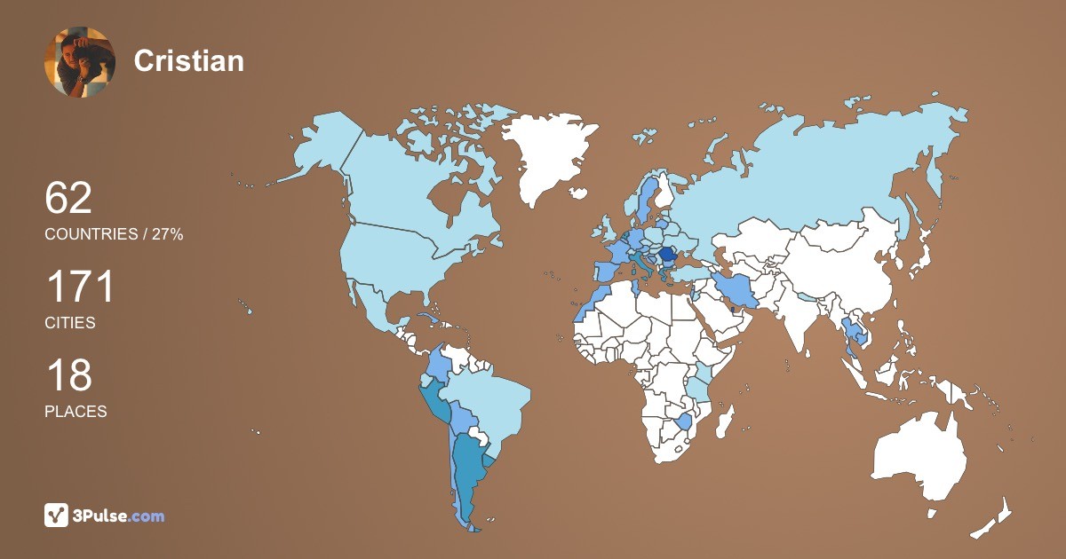 Изображение Карты путешествий Cristian Stranutu