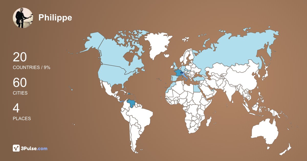 Изображение Карты путешествий Philippe Mottaz