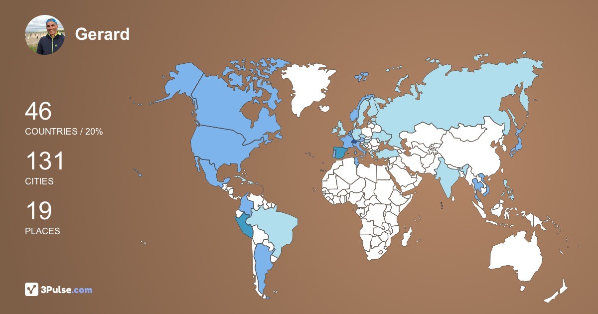 Изображение Карты путешествий Gerard Virgs