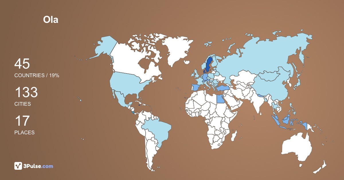 Изображение Карты путешествий Ola Kronqvist