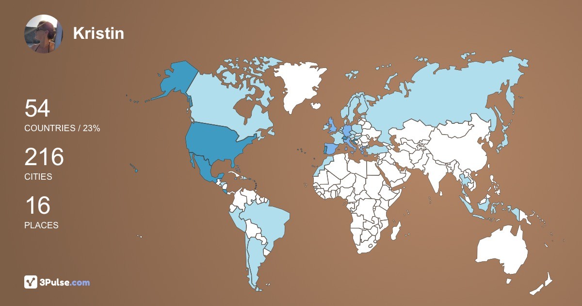 Изображение Карты путешествий Kristin Luz