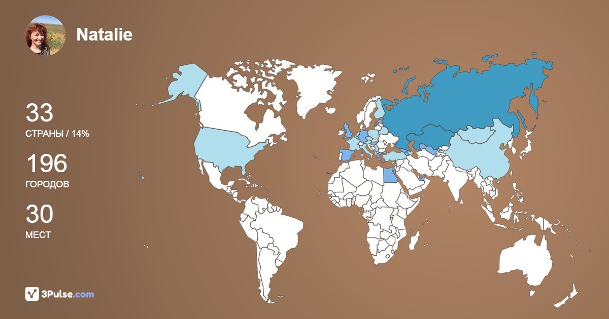 Изображение Карты путешествий Natalie Petrova