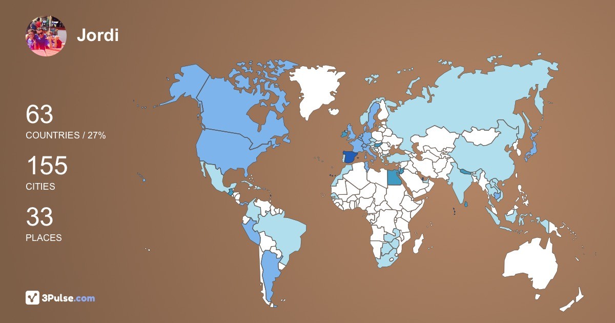 Изображение Карты путешествий Jordi Casas