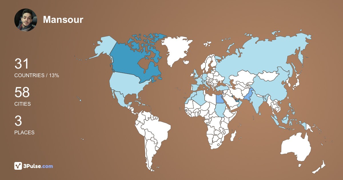 Изображение Карты путешествий Mansour Alyami