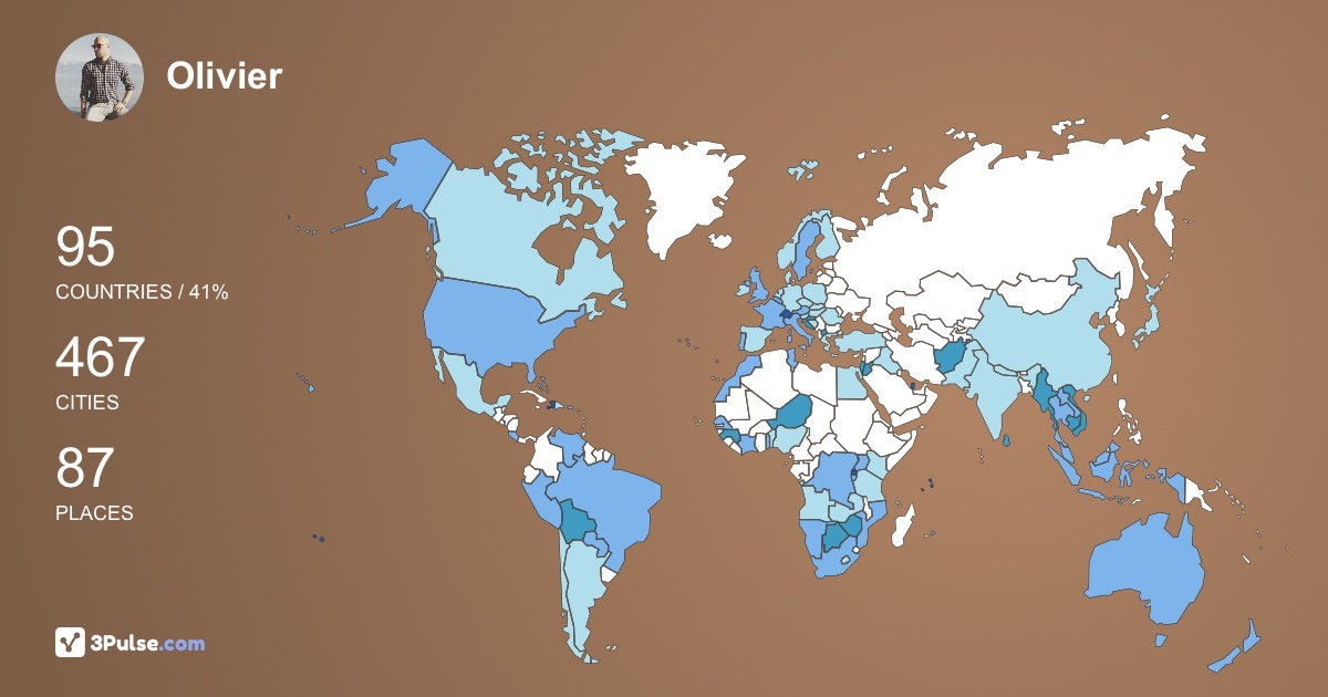 Изображение Карты путешествий Olivier Chow