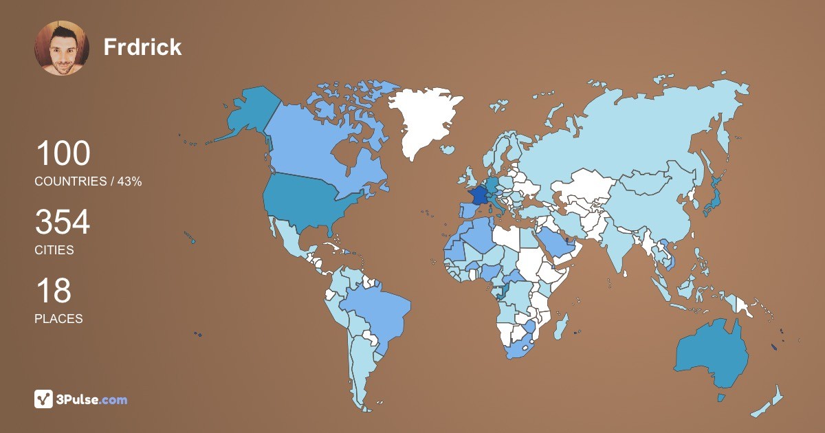 Изображение Карты путешествий Frdrick Doowee