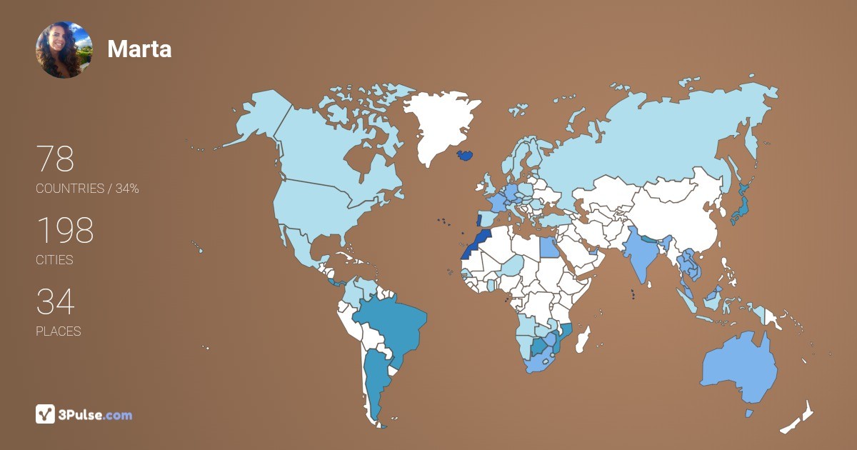 Marta More's Travel Map Image