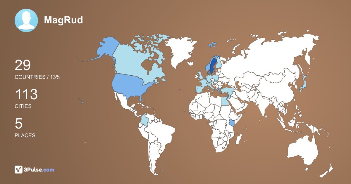 MagRud's Travel Map Image