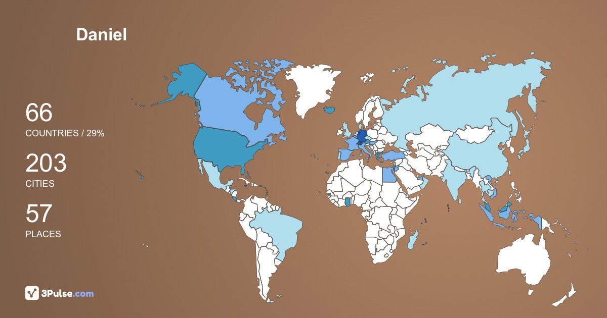 Изображение Карты путешествий Daniel Hartmann