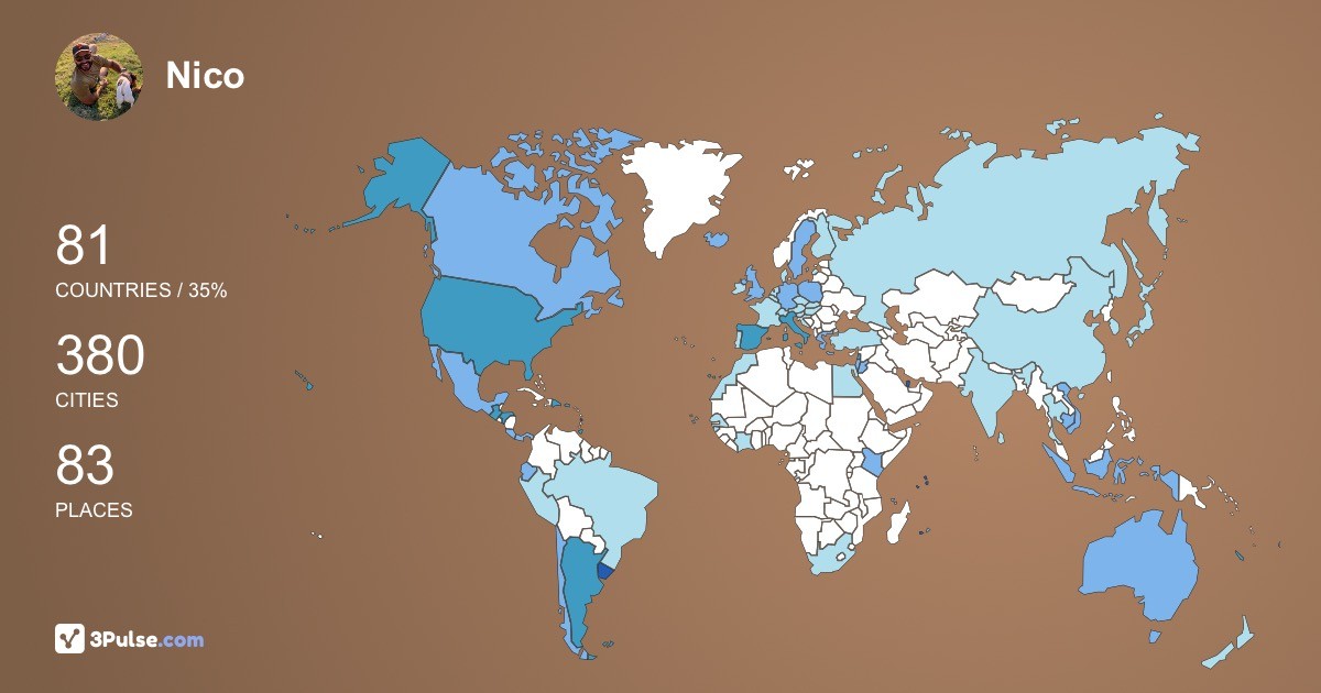 Изображение Карты путешествий Nico Gutierrez