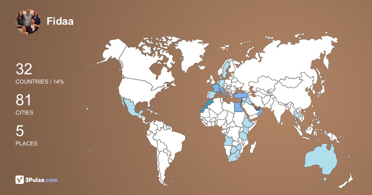 Изображение Карты путешествий Fidaa Haddad