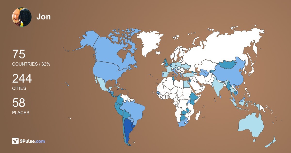 Изображение Карты путешествий Jon Smith